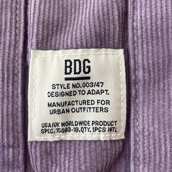NWOT BDG Purple Corduroy Mini Pure - Picture 6 of 6